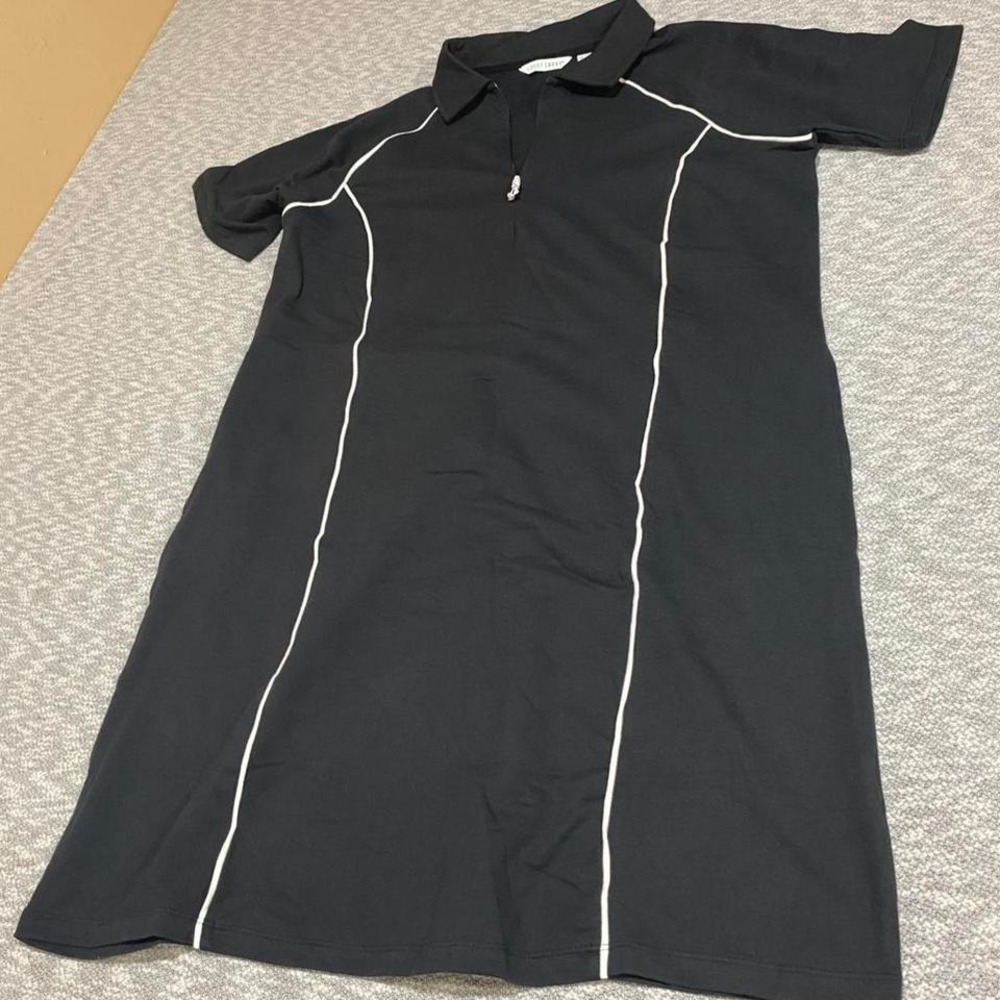 Sport Savvy Black sport dress with white stripes Women L. NewwithoutTag SKU-A35